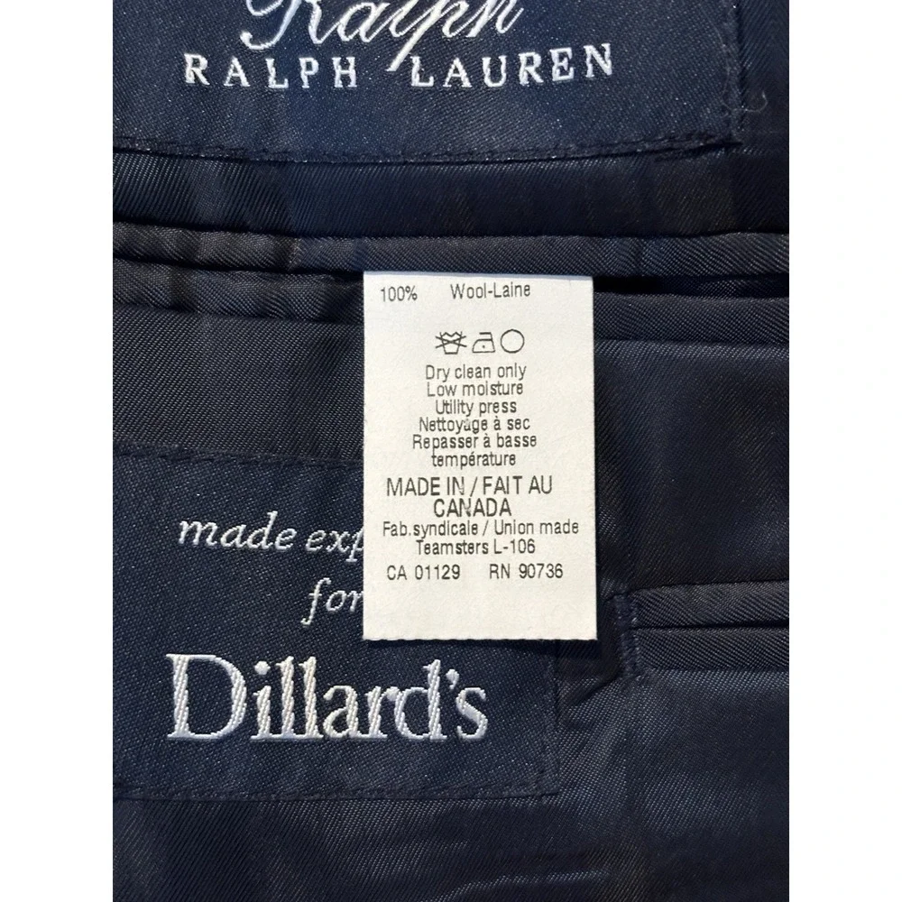 Ralph‎ Ralph Lauren Mens 38R Blue Glen Plaid Blazer  And Vest 100% Wool 2 Button